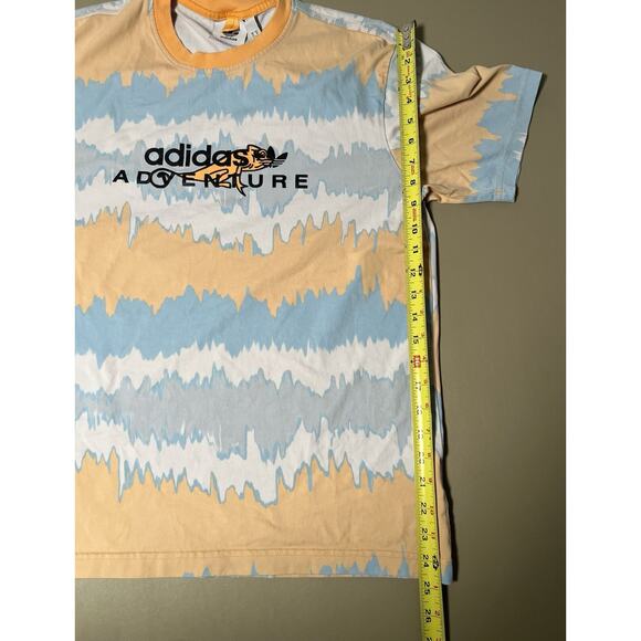 Adidas Adventure Iguana Short Sleeve T-Shirt Men’s M White Orange Blue Gray - Picture 6 of 7